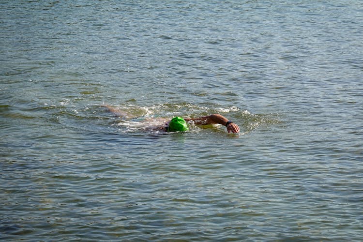 Person Swimming In Water