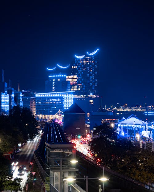 Photo of City Buildings during Nighttime