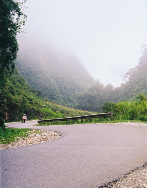 Asphalt Road on the Mountainside