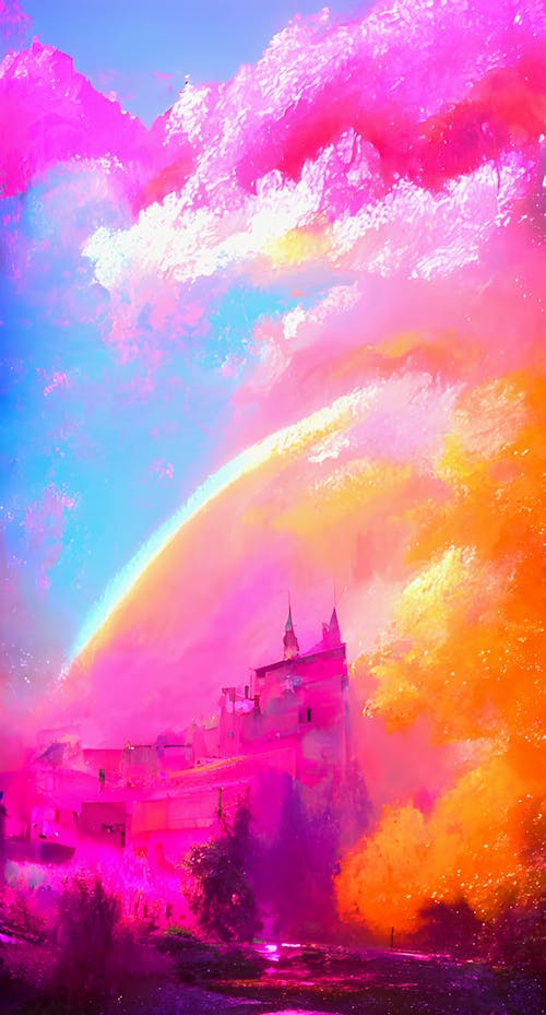 Pink Fantasy Background