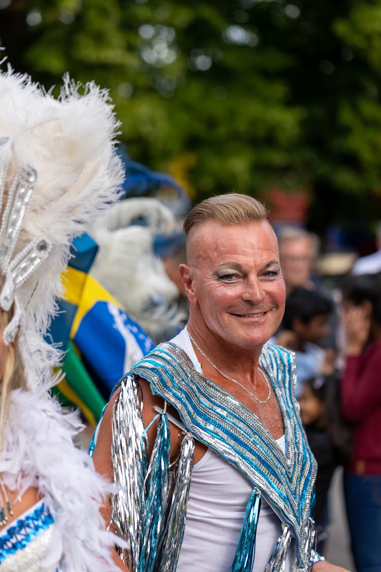 Men Wearing Costume In A Parade