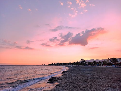 Free stock photo of beach sunset, beautiful sunset, coast line Stock Photo