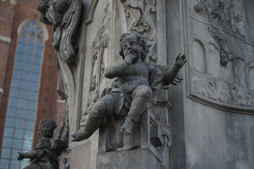 Foto profissional grátis de anjo, asas de anjo, escultura