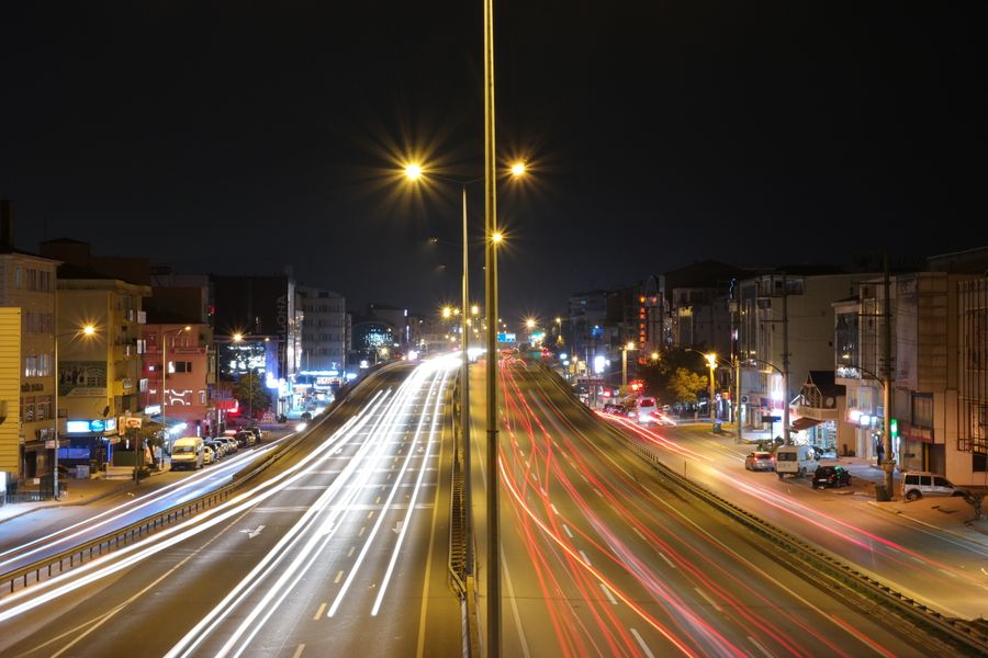 City traffic lights for local taxi rides