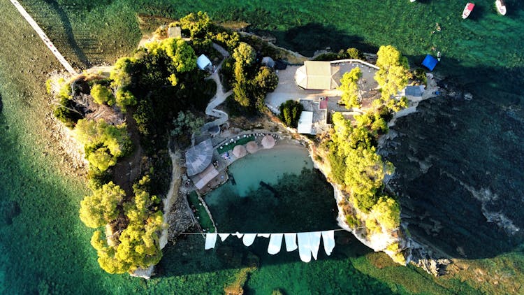 Aerial View Of A Land 