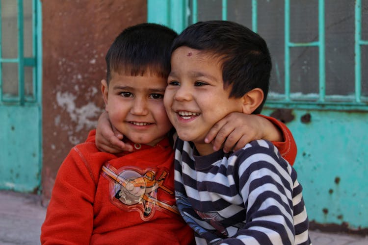 Close-up Photo Of Cute Young Boys 