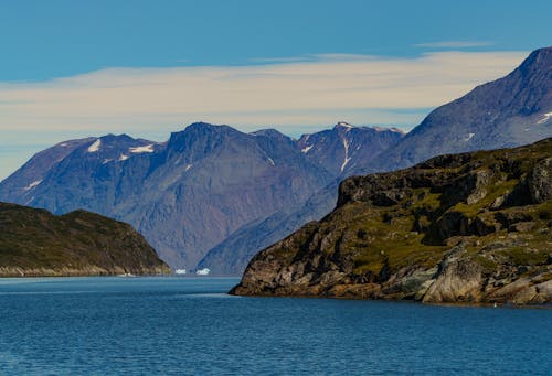 Rocky Mountains beside a Body of Water 