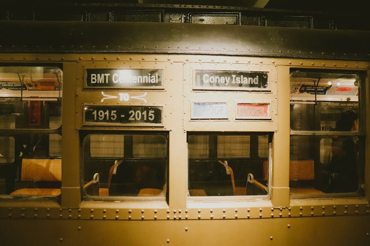 Close-up Photo Of A Train 