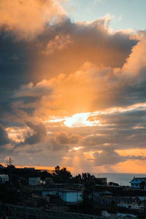 Sunset behind Cloud Formations 