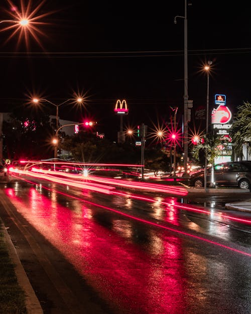 Time-lapse Photo of Cars during Nighttime
