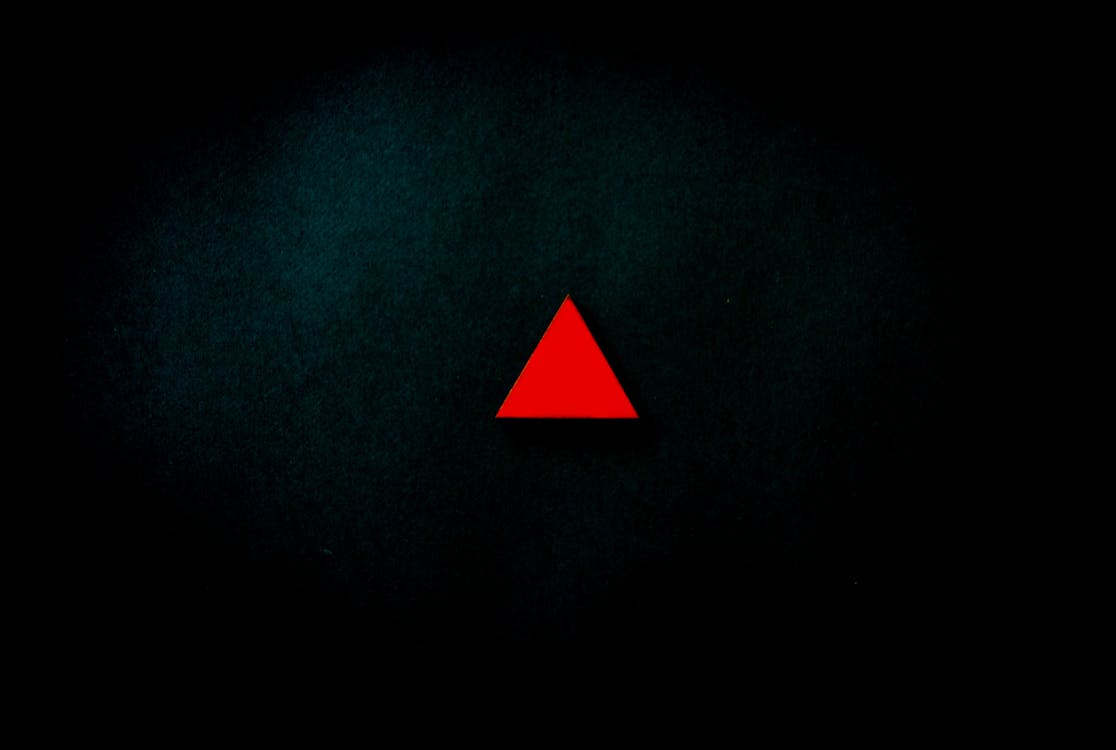 бесплатная Красный треугольник Стоковое фото