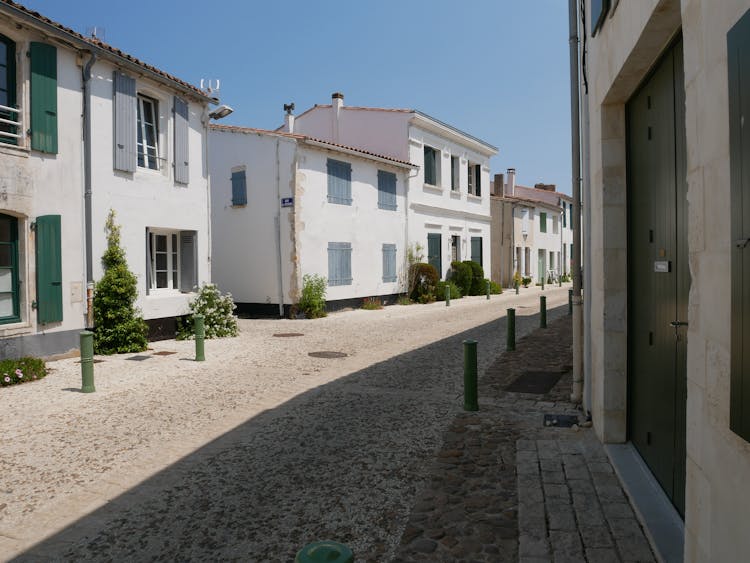 Houses In A Street In An Old Town