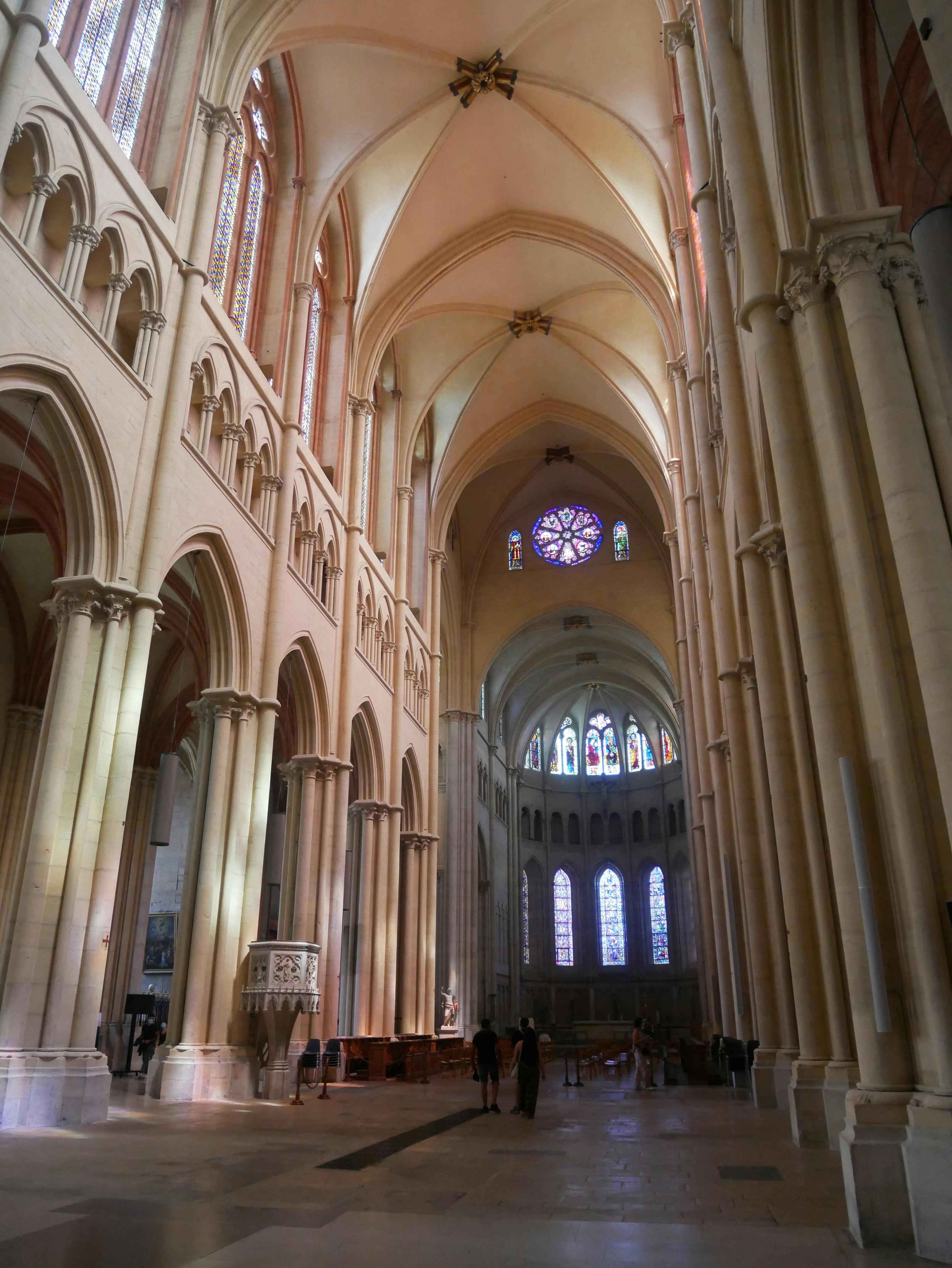 interior of lyon cathedral