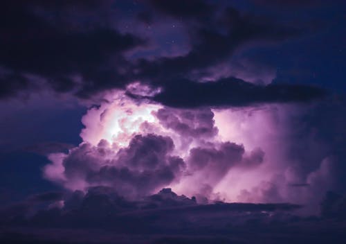 Бесплатное стоковое фото с легкий, молния, молния и облака