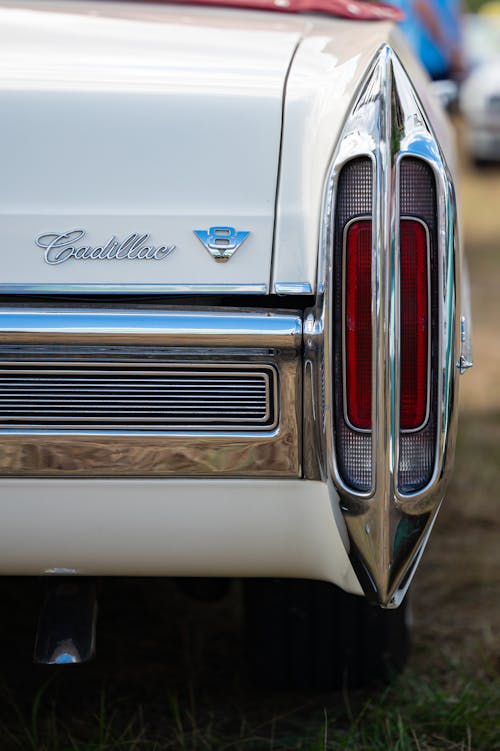 A Close-Up Shot of The Tail Light of a Vintage Cadillac Coupe De Ville