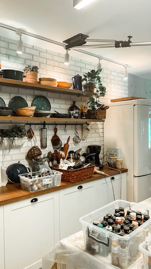 Kitchen Area with Kitchen Equipments 