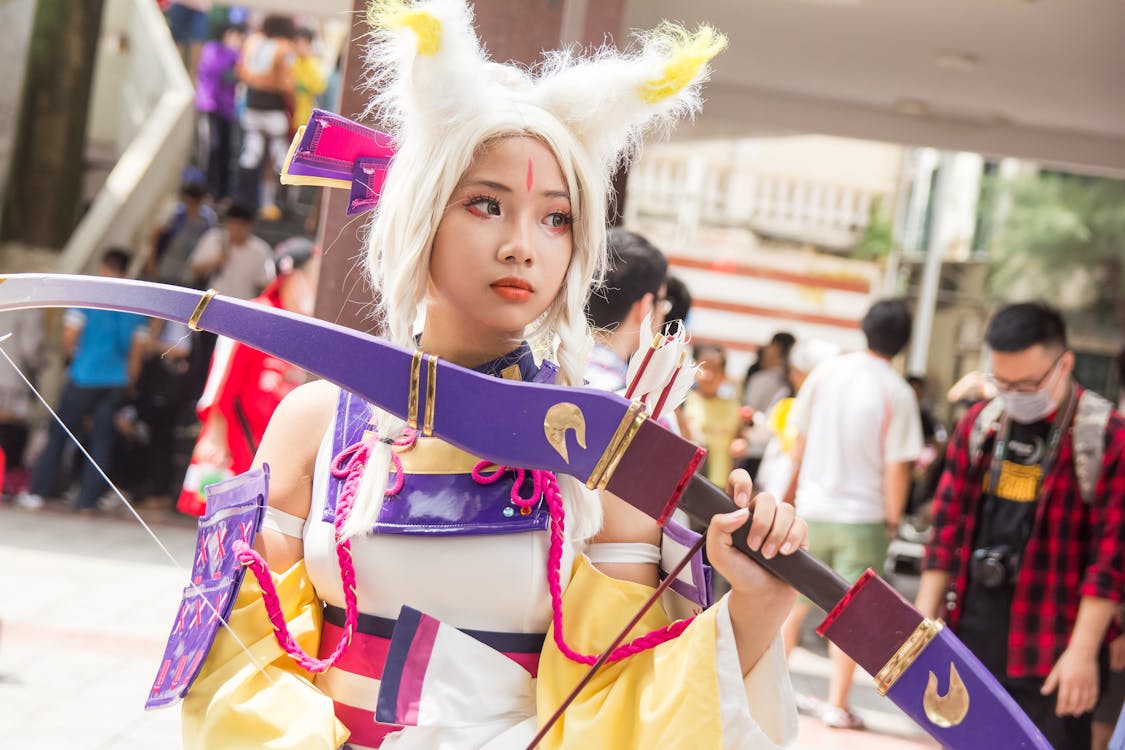 Free Woman Wearing Anime Character Costume Stock Photo