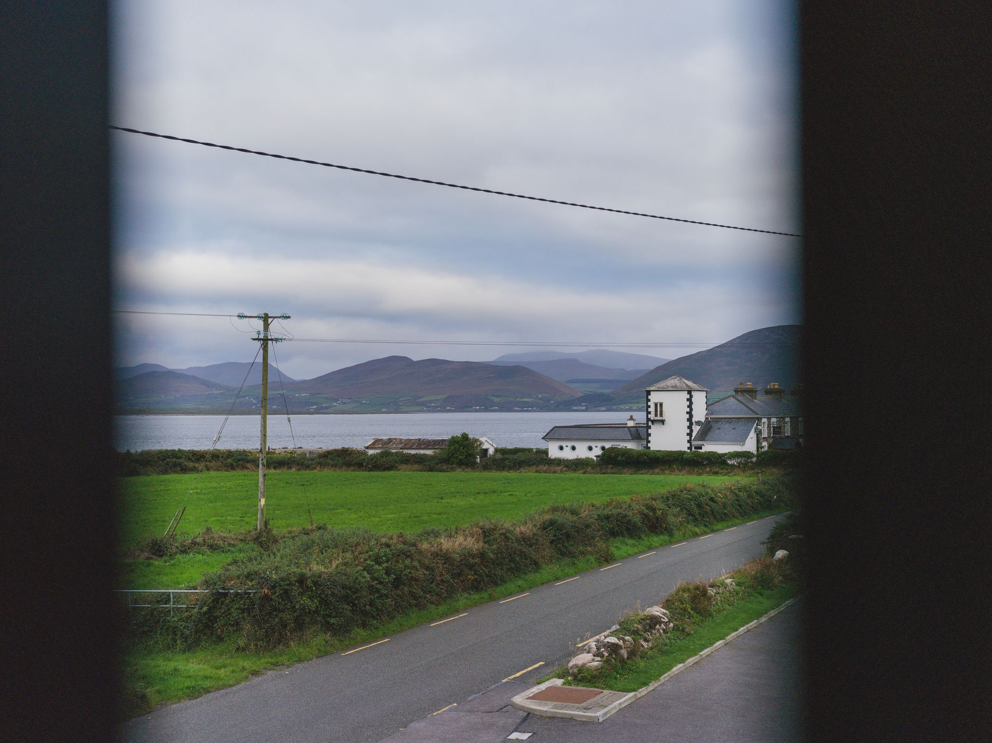 Idyllic Irish landscape with mountains and fields in Killorglin.