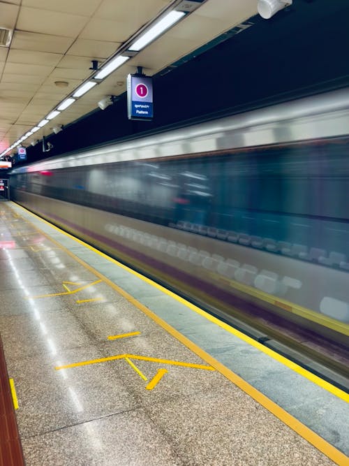 Train Passing By the Station