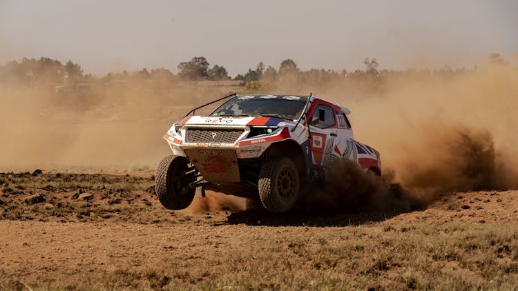 Off Road Vehicle On Dirt Road