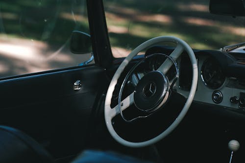 Mercedes Benz White Steering Wheel 
