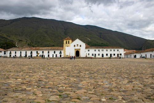 Foto stok gratis air, alun-alun utama villa de leyva, Arsitektur