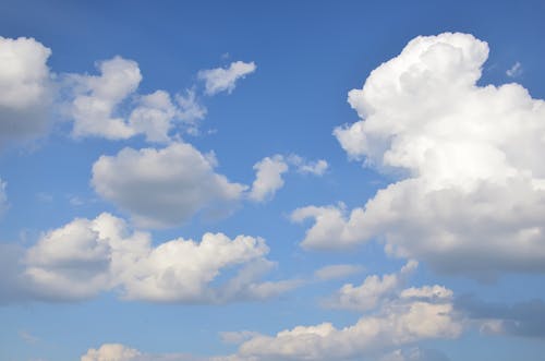 Foto profissional grátis de céu azul, formação de nuvens, nuvens brancas