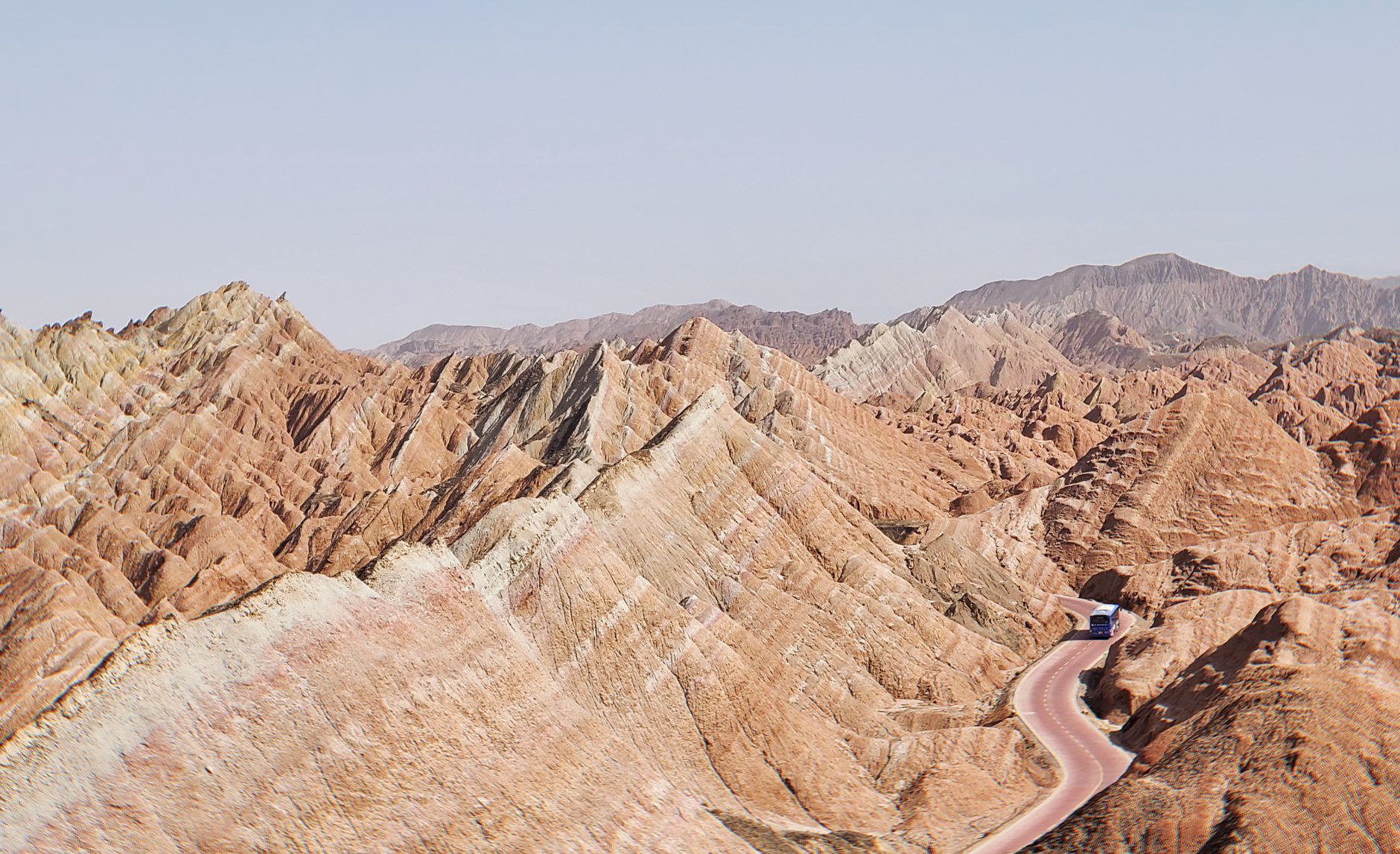 Gansu province geographical map Hexi Corridor — Photo by Peiqi Shi