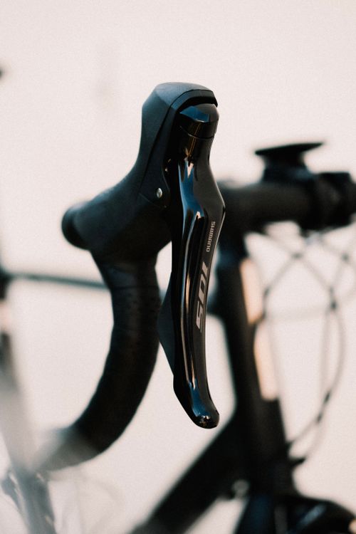 A Close-Up Shot of the Handlebar of a Road Bike · Free Stock Photo