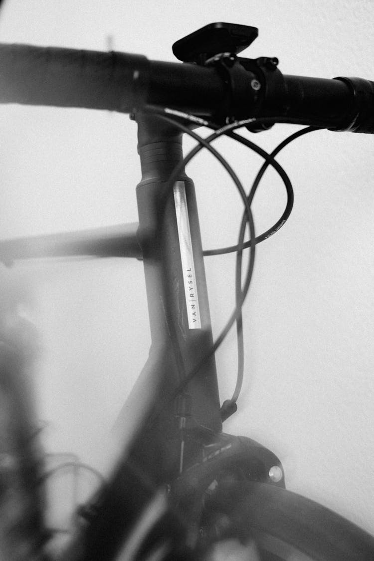 Close-up Photo Of A Bicycle Headset 