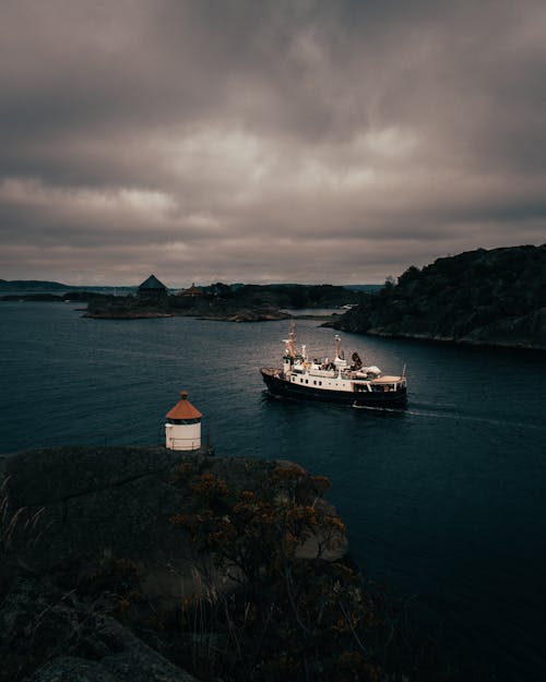 Ship Seen from Island