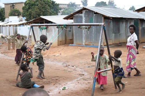 Children Playing at the Playground