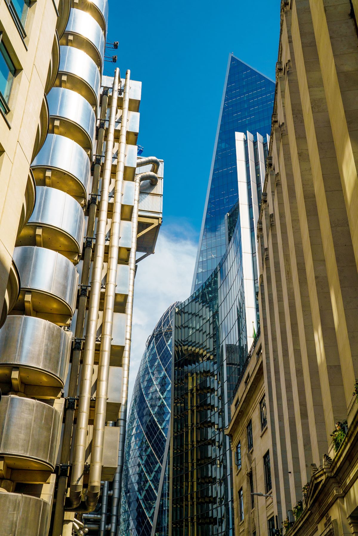 High-rise buildings in London's financial district
