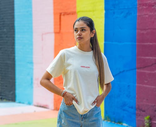 Beautiful Woman in White Shirt 