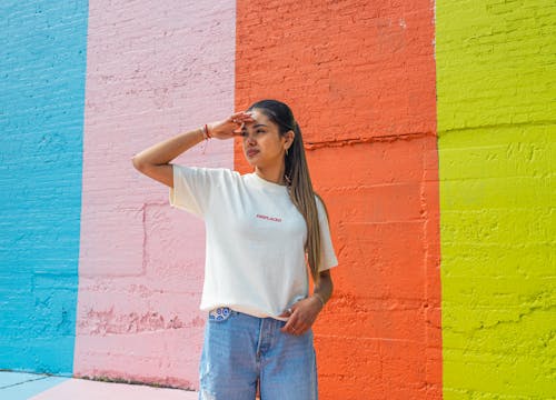 Beautiful Woman in White Shirt