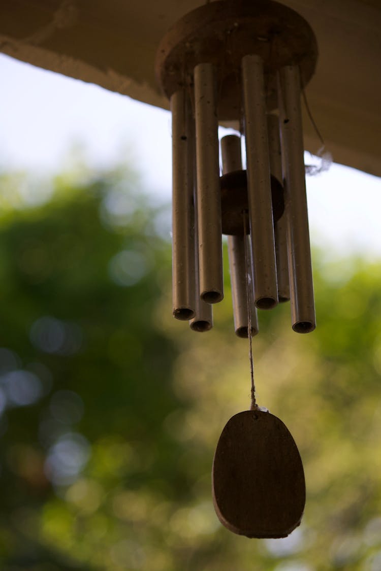 Close-up Photo Of Hanging Chime 