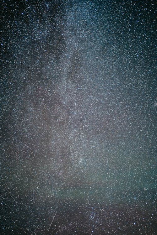 dikey atış, gece gökyüzü, takımyıldızlar içeren Ücretsiz stok fotoğraf