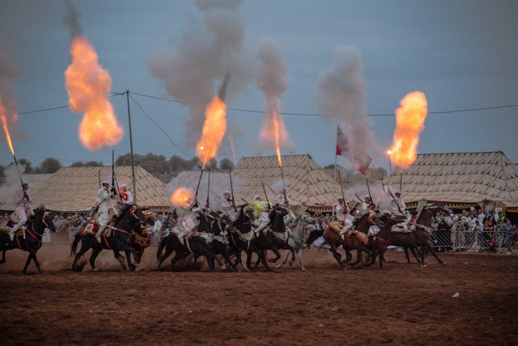 Reenacment Of Battle Of Waterloo 