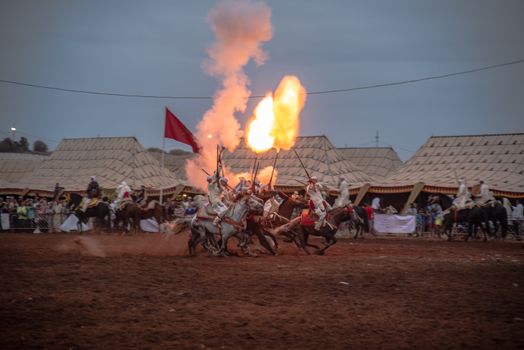 Moroccan Horses Tbourida