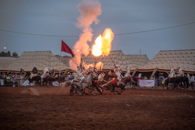 Reenacment Of Battle Of Waterloo 