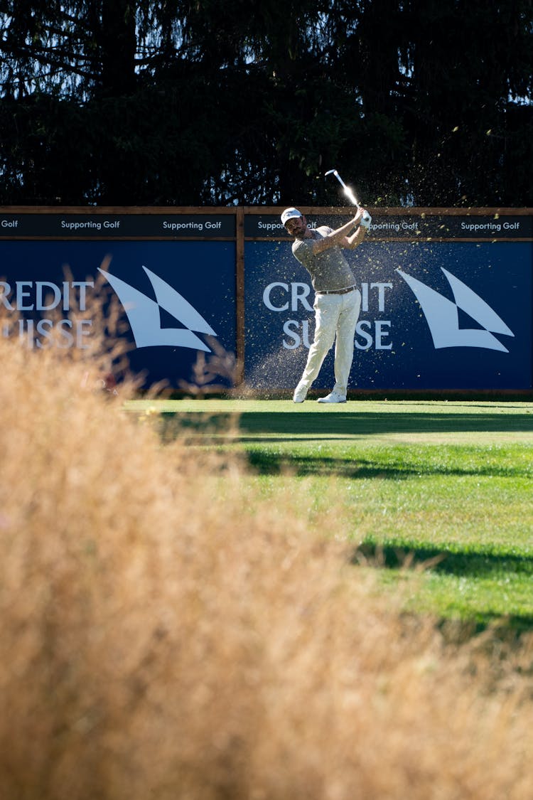 Man Playing Golf