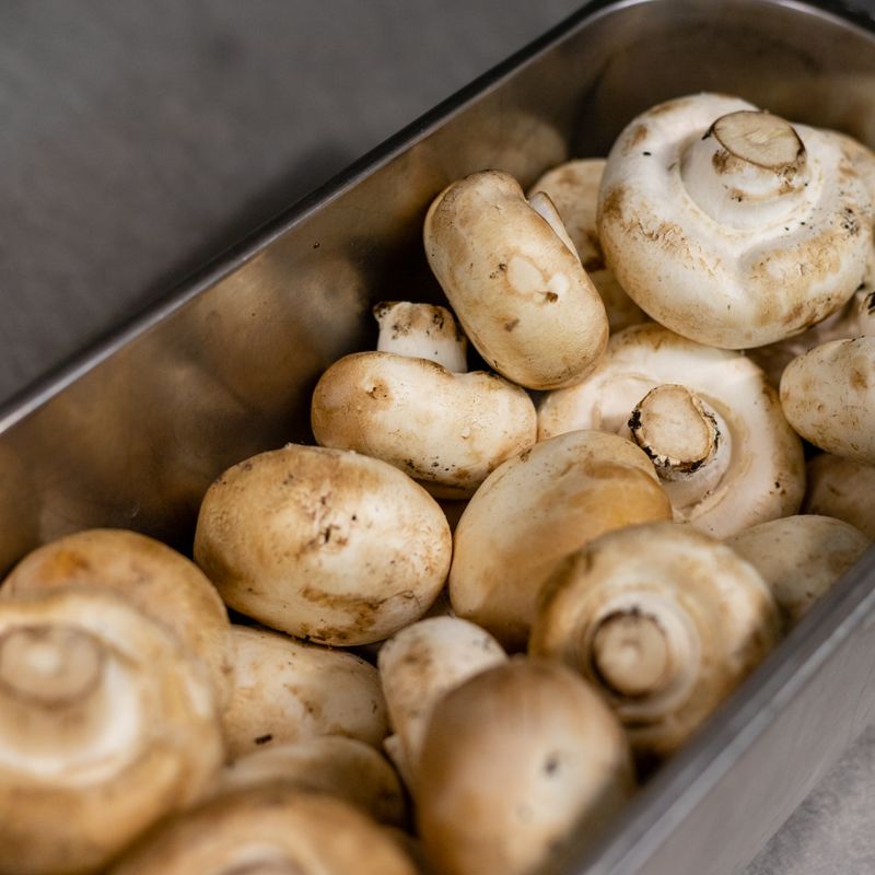 Holiday Brioche and Truffle Oil-Stuffed Mushroom Bites