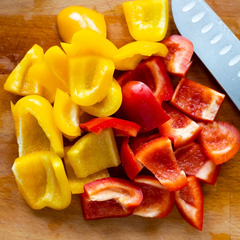 Spanish Piperade with Bell Peppers and Jamón
