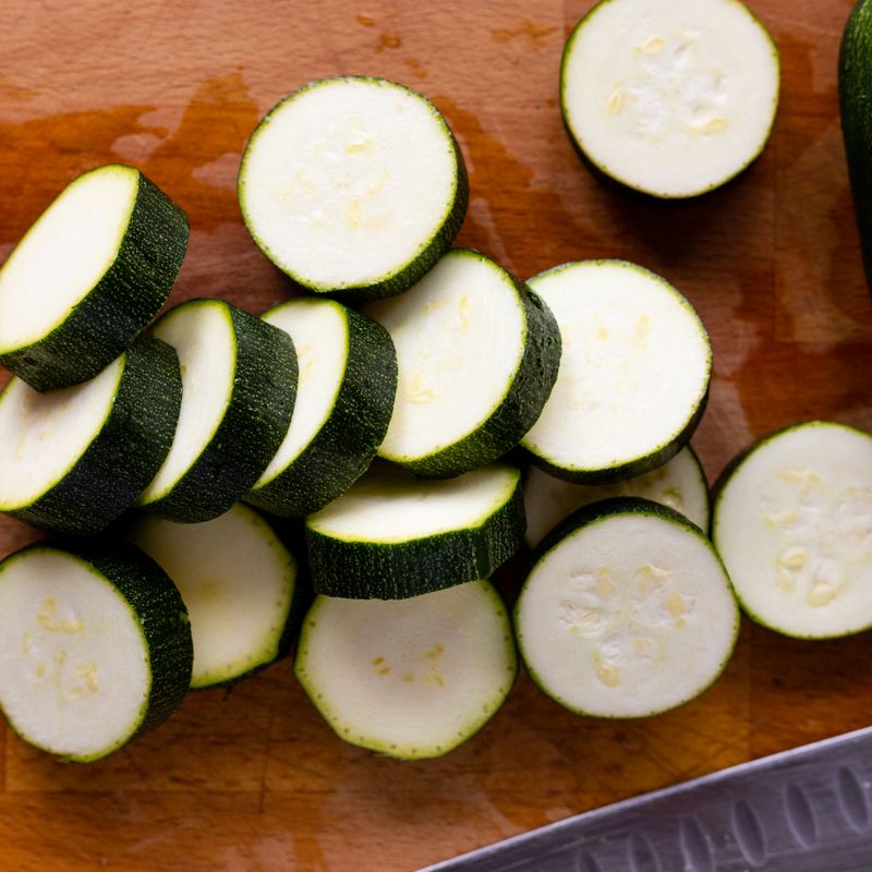 Air Fryer Charred Zucchini and Crispy Sage Dip