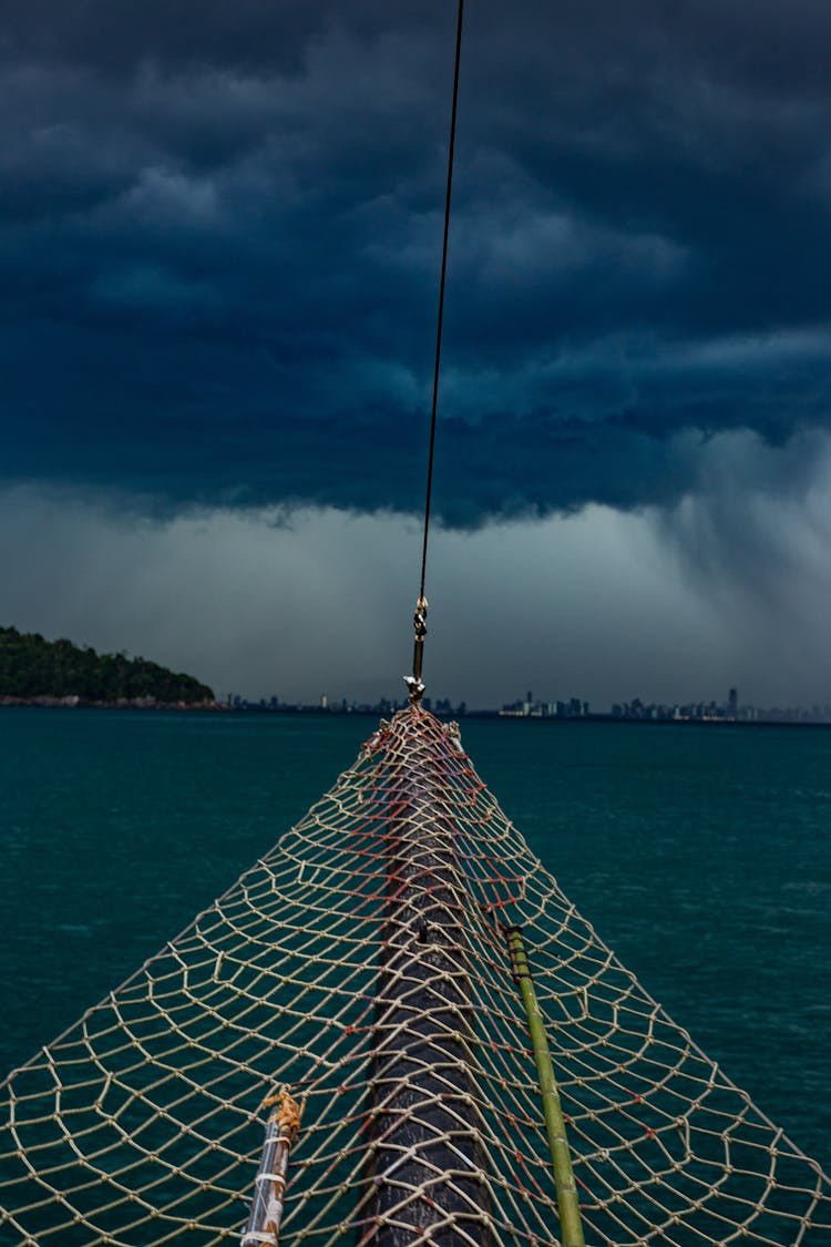 Nets On A Deck Of A Boat 