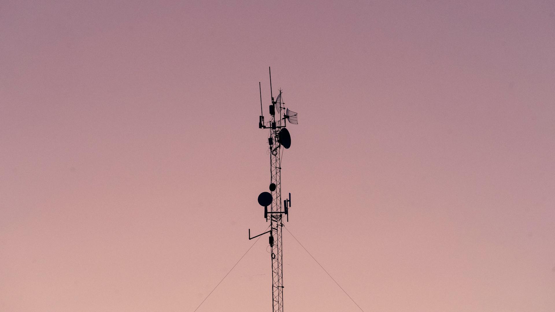 Telecommunication Tower under Clear Sky