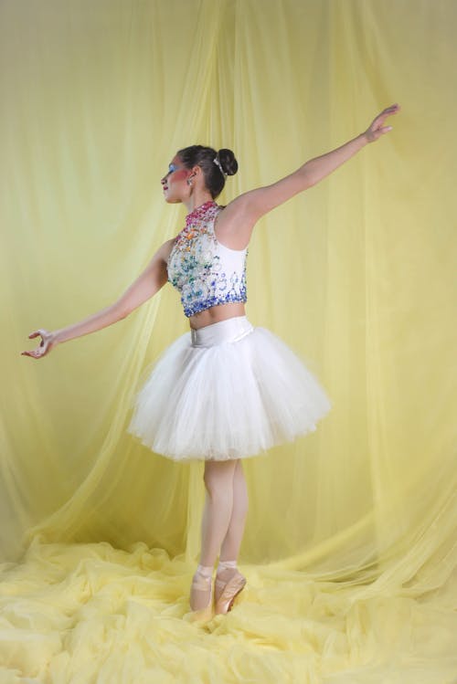 A Woman Dancing Ballet Dance