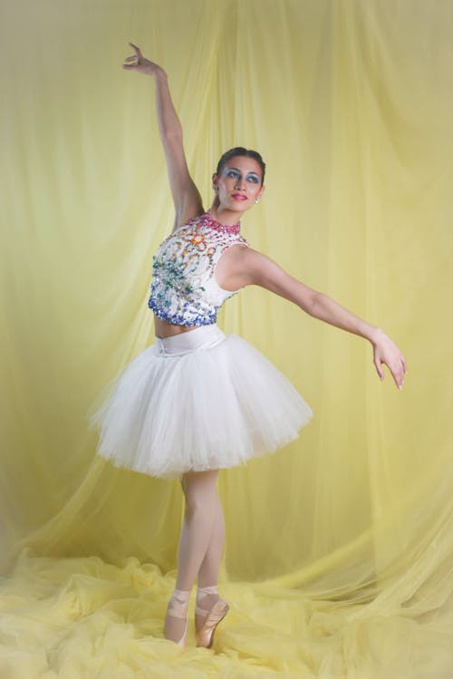 Graceful Ballerina in an Elegant Posture 