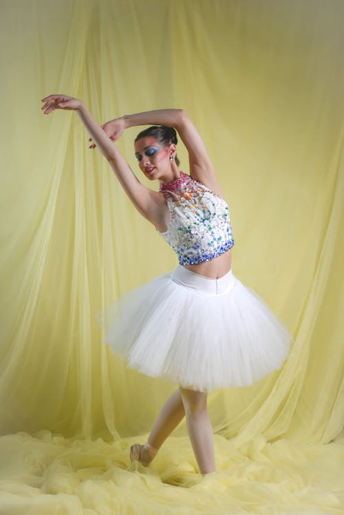 Graceful Ballerina in an Elegant Posture