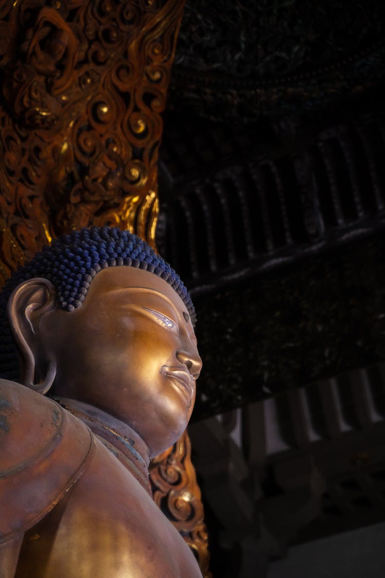 A  Gold Buddha Statue